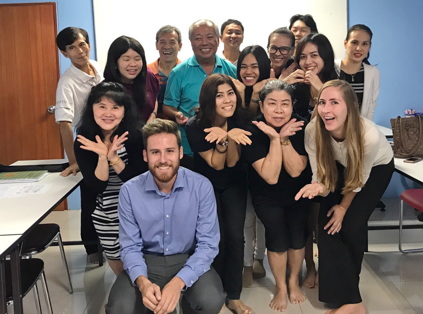 Pre-Intermediate English Language Students at Tefl Campus, Phuket, Thailand